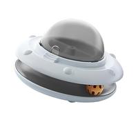 TEMOOUES Auto Regulating Cats Exercise Wheel Slow Release Snacks Dispensing Device With Multiple Motion Models Durability Automatic Cats Feeders