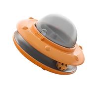 TEMOOUES Auto Regulating Cats Exercise Wheel Slow Release Snacks Dispensing Device With Multiple Motion Models Durability Automatic Cats Feeders