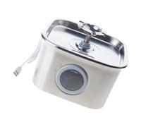 TEMOOUES Automatic Cats Drinking Fountain Quiet Dog Waterer Bowl Stainless Steel Water Dispenser 2.6L Filtering Dispenser Dog Fountain