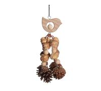 TEMOOUES Birdcage Chewing Tearing Toy Pinecone Puzzle Block Teething For Bird Grinding Cage Hanging Funny Entertainment Bird Tearing Toy