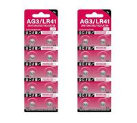 TEMOOUES Cell Coin AG3 1.55V Button Batteries SR41 192 L736 384 SR41SW CX41 LR41 392 For Lamps Watches Cameras Replacement Battery