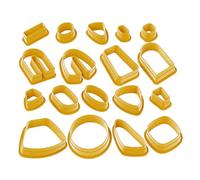 TEMOOUES Clay Earring Different Shape Pottery Tools Jewerlry Making Tools for Earrings Making for Different Shape Cutter Cut Mold