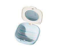 TEMOOUES Compact Portable Retainers Case Holder For Invisible Aligners Hygienic Storage Box With Secure Lid Design Detachable Aligner Storage