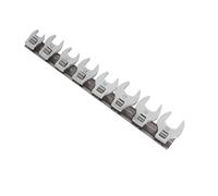 TEMOOUES Complete Automotive Line Wrench Set 9 Piece Corrosions Resistant Tool Mechanics's Oil Spanner for Pipe Connection S Oil Spanner Set