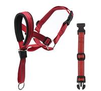 TEMOOUES Dog Muzzle German Reflective Nylon Strap Secure Muzzle Large Breeds Mouth Guard Nylon to Stop Chewing