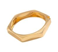 TEMOOUES Elegant Open Cuff Bangle with Pearls and Metal Accent Stylish Bangle Adornment for a Fined and Elegant Styles Business Meeting Jewelry