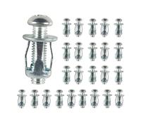 TEMOOUES Expansion Clamp Petals Rivet Jacks Nut Bolt Set Steel Hollow Wall Iron Riveter Fixed License Plate Fastener Screw Nut Petals Screws Nail Galvanised Carbon Steel Hollow