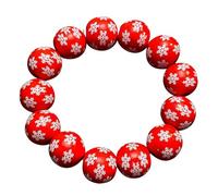 TEMOOUES Fashionable Halloween Wood Bead Pumpkin Spidererb Funny Face Bangle Hand Link Chain For Women's Accessories Halloween Party Accessory