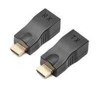 TEMOOUES HDTV-compatible To RJ45 Converter Extends Up To 30m Using Single Cat5e/6 Cable For Multiple Use -compatible Extender