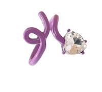 TEMOOUES Heart Adjustable Rings Delicate Opening Rings Heart Finger Alloy Texture Suitable For Wedding And Parties Wear Shape