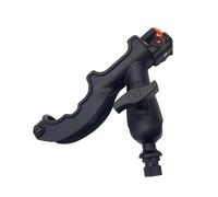 TEMOOUES Heavy Type Adjustable Kayaks Fishing Rod Holder with 360 Rotation Clamps Mount for Safe on Boats and Kayaks Nonslip Adjustable Rod Brackets