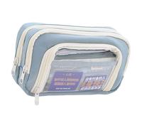 TEMOOUES High Capacity Pen Bag Multi Layered Pencil Case Multi Compartments Marker Pen Organizers Art Supplies Organizers Bag Oxford Fabric Pencil Case with Compartments