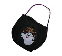 TEMOOUES Holiday Season Velvets Candy Bag Oversized Pumpkin Design Seasonal Party Essential Party Accessory for Candy Collection Gatherings Velvets Trick Or Treats Bag