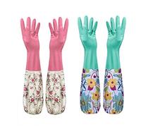 TEMOOUES Kitchen Cleaning Gloves Household Glove Dishwashing For Vegetable Fruit Planting Dirty Proof Warmer Gloves Fingerless