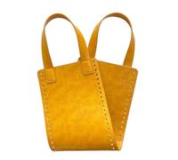 TEMOOUES Knitting Crochet Handbag Sewing Accessories PU Bottoms Handles For Making Bag Crochet Bag Parts Handicraft PU Bottoms Handles For Making