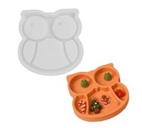 TEMOOUES Multi-Purpose Owl Shaped Trays for Baking Organizers, Projects and Home Décor Scalability Silicon Molds for