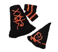 TEMOOUES Newborn Witch Costume For Halloween Celebration Knitting Baby Photo Props Outfit For Family Gathering Photography Suit Baby Outfit