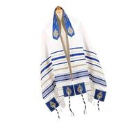 TEMOOUES Oversized Jews Prayers Shawl For Religious Ceremonies And Cultural Event 60x180cm Traditional Tallit For Worships Prayers Shawl