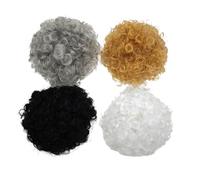 TEMOOUES Pet Wigs Geese Costume Hairpiece With Afros Curls Design For Festival Event And Social Media Occasion Dressingup Supply Pet Wigs Costume Accessory