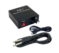 TEMOOUES Piezo Pickup Preamplifier Headphone Amplifier With TYPE C DC5V Charging 6.35mm 1/4 Input Or Output Optimaled Sound Guitar Preamp
