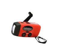 TEMOOUES Portable Solar Exigency Radio Hand Generator Alarm Weather NOAA With LED Flashlight For Camping Hiking Hand Cranked Solar With Flashlight