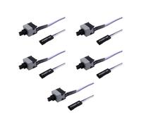 TEMOOUES Power Switcher Cord 2Pin 50cm Computer Motherboards Reset Button Connection Plugs And Play PC Cable 24Awg PC OnOff Reset Button Cable