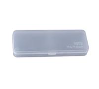 TEMOOUES Practical Pencil Box Large Capacity Pencil Case Pencil Container Clear Pen Box Desk Organisers School Office Supplies