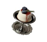 TEMOOUES Premium Stainless Steel High Foot Dessert Cup for Ice Cream and Beverages Elegant Stemmed Goblet