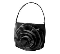 TEMOOUES Retro Underarm Purse Floral Handbag Flower Shoulder Bag With Chain For Bride And Bridesmaids At Weddings Or Prom Event Stylish Handheld Bag