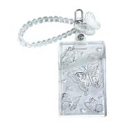 TEMOOUES Sliding Open Card Sleeve for Cards Clear Holder Sliding Closure Business Protector Clear Card Sleeve