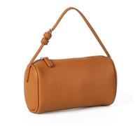 TEMOOUES Stylish Cylinder Shoulder Bag Offering Comfort And Functionality PU Leather Crossbody Bags Handbag For Women And Girls Casual Day Out Bag