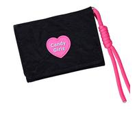 TEMOOUES Stylish Short PU Purse with Candy Color Scheme Integrated Card Pockets and Clear Identification Window for Women Women's Card Organizer