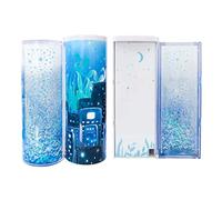 TEMOOUES Translucent Pencil for Case Multifunction for Creative Cylindrical Book Stand for Reading Adjustable Textbook Stand