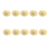 TEMOOUES Unfinished Hats Craft 5.8cm Fabric Hat Blanks 10Pcs For Kids Party Decorations & Millinery Projects Hat Accessories