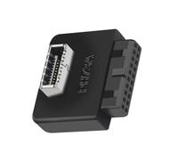 TEMOOUES USB3.0 TypeE To 19/20Pin Adapter For Internal Motherboards Connection Vertical Header Splitter For Type C Motherboards USB Front Panel Adapter