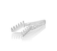 TemoPlast Polycarbonate Salad - Spaghetti Serving Tongs Virtually Unbreakable (White)