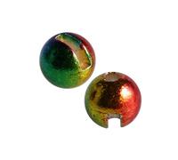 Temorah 35 Colors 2.0-6.4mm Slotted Tungsten Beads for Fly Tying (Rainbow, 4.0mm 50PCS)