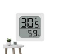 Temp and Humidity Monitor - Indoor Digital Humidity Reader for Home,Portable Sensor Gauge Easy to Read Battery Powered Use in Garage Baby Room Bedroom Porch Patio Bathroom Basement Nursery