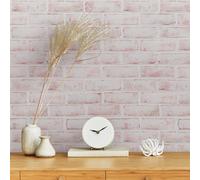 Tempaper Whitewashed Brick Peel And Stick Wallpaper White - 52Cm X 5M