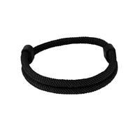 TempBeau Men's Black Sailing Rope Surfer Bracelet: Handmade Surfer Bracelet Paracord for Men and Women Nautic Rope Bracelet Adjustable Braided Bracelets