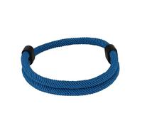 TempBeau Men's & Women's Blue Nylon Sailing Rope Bracelet: Adjustable Wristband