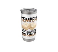 Tempeh Eater Food Lover Design for Veggie Fans Stainless Steel Insulated Tumbler