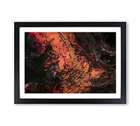 Temper for a Dance in Abstract Framed Print | A2 Black Framed Wall Art | Ready to Hang | Abstract Fantasy Picture | Living Room Bedroom Lounge Office