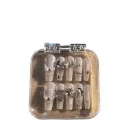 Temperament-enhancing manicure, heavy chain hand-worn armor in the world of ice and snow.(L)