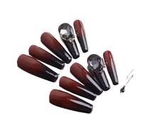 Temperament-enhancing manicure, wearing gradient original real shots of the same handmade products in Europe and America.(XS)