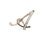 Temperament Fashion Elegant 26 Initial Rhinestone Brooch For Women Gold Brooch For Women A Z 26 Alphabet Initial Brooch For Teen Girls Jewelry Pin Backings (A, One Size)