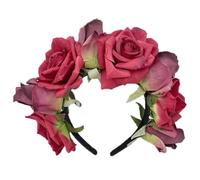 Temperament Flower Shape Headband Ethnic Hair Hoop Bride Woman Spring Wedding Party Headwear for Photography