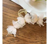 Temperament grab clip female large hair volume various simple hairpin cartoon puppy biscuit headdress (Pink Bubble Butterfly)