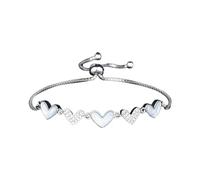 Temperament Heavy Industry Zircon Bracelet Female Fashion Plated Sterling Silver Oil Drop Love Pull Bracelet Female Cute Ear Rings (Gold, One Size)