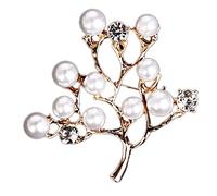 Temperament Wild Branches Atmospheric Brooch Ladies Retro Collar Needle Suit Shirt Brooch (A 4.4cm*4.5cm.)